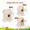 Wood Bird House Craft Wood Bird House Kit DIY Wooden