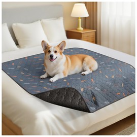 7CDXD Extra Large Reusable Dog Mat for Floor, Non-Slip Waterproof Dog Pee Pad, Super Absorbent Washable Pee Pads, Pet Whelping Pads, Crate, Potty Training - 100 * 70