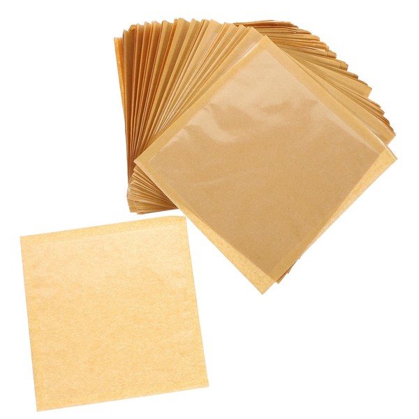 PACKOVE 100pcs Paper Bread Bags with Clear Window Oil Sandwich
