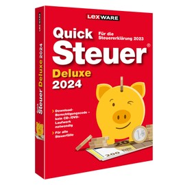 QuickSteuer Deluxe 2024 (für Steuerjahr 2023) | Minibox | Private und gewerbliche Steuererklärung