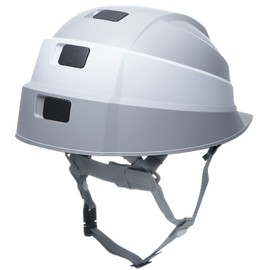 DIC Plastic Folding Helmet IZANO2 Gray/White Line