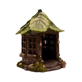 Treasure Gurus Mini Light Up Fairy Bungalow Stone House Outdoor Solar Cottage Garden Dollhouse Landscape Decor