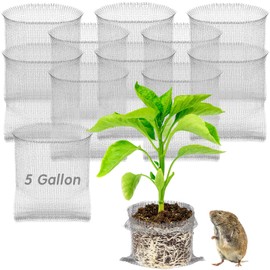 SEEWEY 12 Pcs, 5 Gallon Spring Plant Root Guard Baskets Gopher Proof Wire Basket Anti Mole and Vole Mesh Wire Baskets for Garden Pots Underground Pests Repellent Plants Root Protection