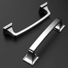 Amerdeco 10 Pack Polished Chrome Cabinet Pulls 3-3/4 Inch(96mm) Hole