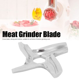 Zerodis Food Grinding Blade, Electric Meat Grinder Plate Disc Kitchen Utensil CrossShaped Grinder for Home for Family