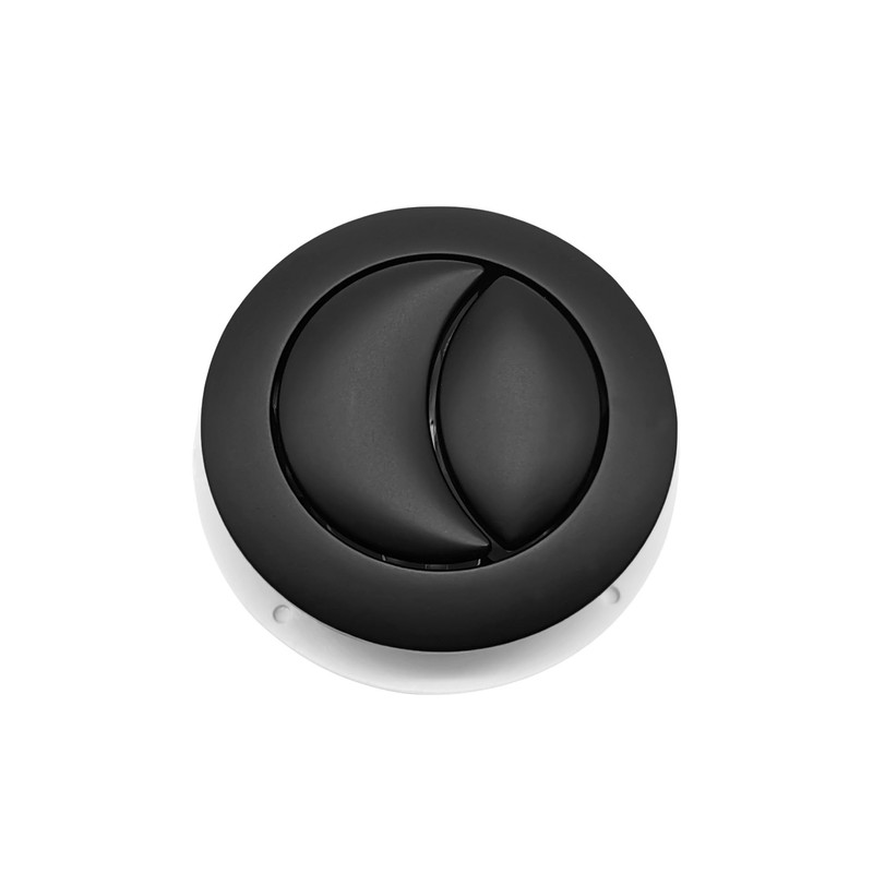 Taps2Traps Matt Black Toilet Flush Button Replacement, Upgrade Your Bathroom
