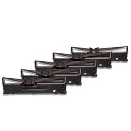 vhbw 5x Ink Ribbon Nylon Ribbon Ink Ribbon Compatible with Dot Matrix Printer Epson LQ 630, LQ 630 S, LQ 630 Series, LQ 630K, LQ 635, LQ 635K Replacement for C13S015307
