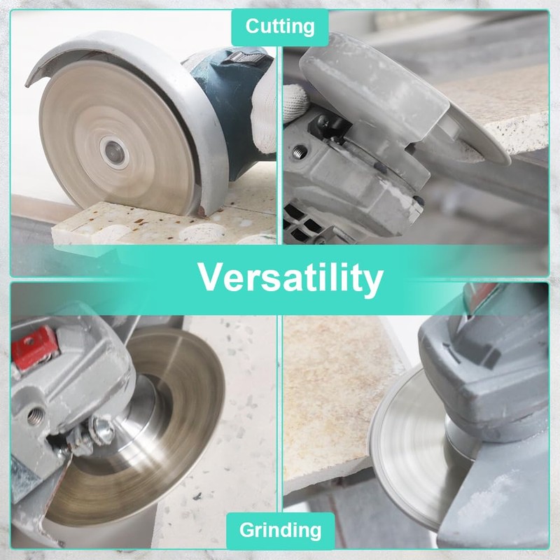 LEKOMESH Tile Blade 5"/125mm - Double-Sided Diamond Saw Blade Cutting