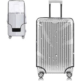 Yotako 26 Inch Suitcase Cover Protectors Clear PVC Luggage Cover for Wheeled Suitcase 26''
