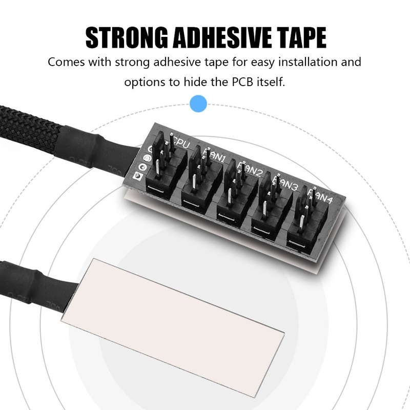 Concentrador de Ventilador de 5 Puertos - PC Adaptador de