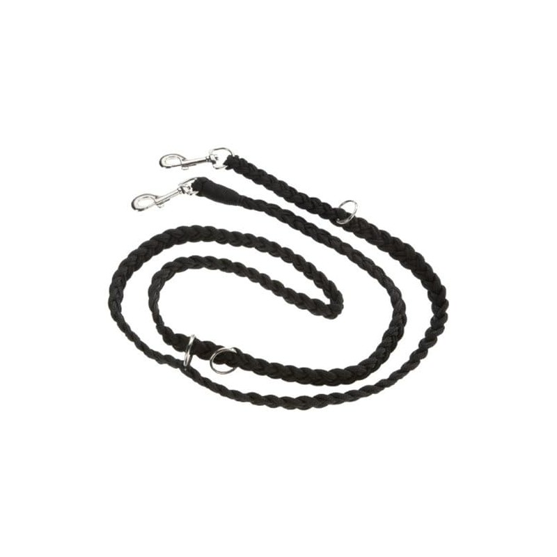 Nobby Training Leash Plaited, 200 cm/ 25 mm, Black