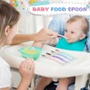 Lallisa 4 Pcs Double Head Baby Silicone Food Spoon Baby