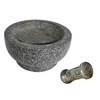 IMUSA 8.5" Traditional Heavy Duty Polished Granite Molcajete for Fresh