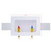 D.N. Washing Machine Outlet Box with Valves Dual Drain PEX
