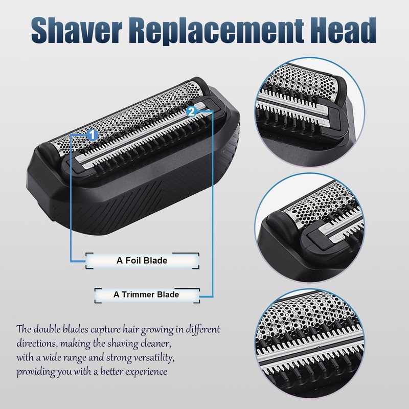 Shaver heads Replacement Blade Compatible with MANSCAPED The Handyman Replacement