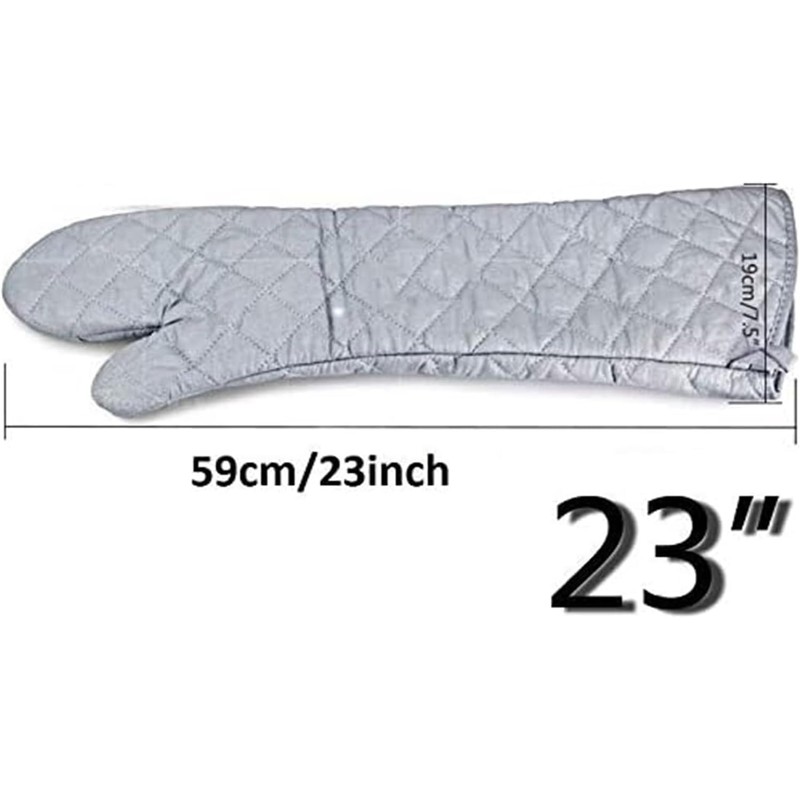 Linwnil Extra Long 23 Inch Heat Resistant Oven Gloves New