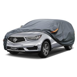 GUNHYI GUNHYI Premium Car Cover Custom Fit Acura MDX (2007-2025), 16 Layers Heavy Duty Car Cover Waterproof All Weather with Zipper Door for Sun Rain Snow Dust Uv Protection