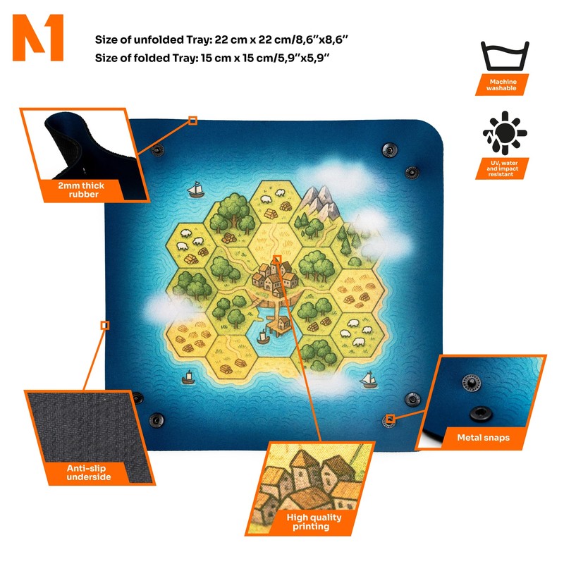 Vassoio cubo per giochi da tavolo e RPG – Siedler