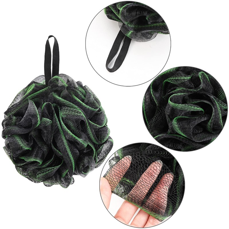 Juego de 6 esponjas de ducha para baño, esponja exfoliante