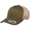 Yupoong YP Classics Retro Trucker Cap, Moss/Khaki, OSFA