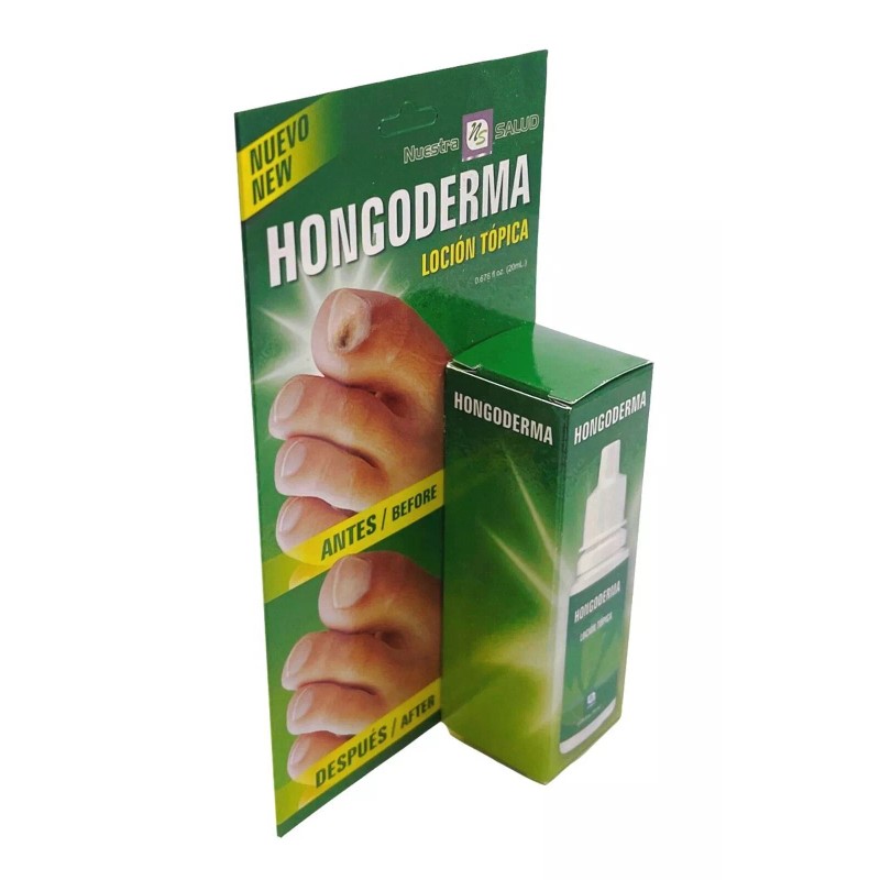 Nuestra Salud Hongoderma Eliminate Fungus Lotion Topica Great for Skin