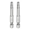 sourcing map 2pcs T27 Security Torx Bit 1/4" Hex Shank