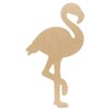 Unfinished Wooden Flamingo Cutout, 16", Pack of 1 Wooden Shapes