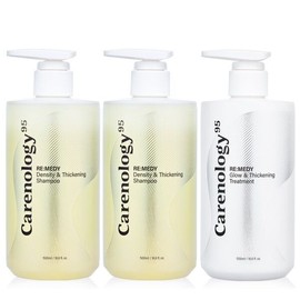 Carenology [Careology] Remedy Volume Hair Loss Relief Shampoo, 2 x 1 Treatment, 3-piece Set/Caffeine Hair Loss Care/Biotin / [케어놀로지] 레미디 볼륨 탈모완화 샴푸 2개+트리트먼트 1개 3종세트/카페인 탈모케어/비오틴
