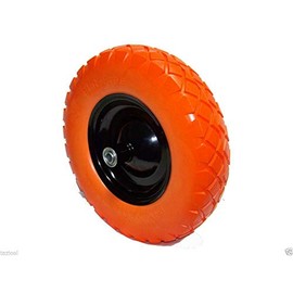 16" flat-free wheel barrow flat free tire Foamed Polyurethane wheelbarrow 2pcs