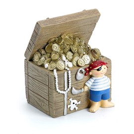 Mousehouse Gifts Childrens Pirate treasure piggy bank money box gift for a boy or a girl