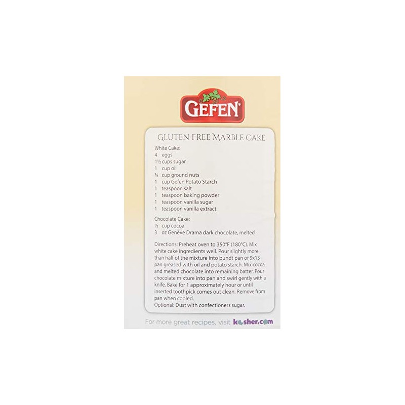 Gefen Pure Gluten Free Potato Starch, 24oz for Cooking &