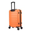 InUSA Trend Plastic 4-Wheel Spinner Luggage, Orange (IUTRE00M-ORA)