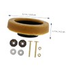 COHEALI 1 Set Toilet Wax Ring and Bolt Durable Toilet