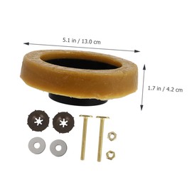 COHEALI 1 Set Toilet Wax Ring and Bolt Durable Toilet Installation Kit for Reliable Sealing Easy to Install and Secure Connection Essential Bathroom Accessory