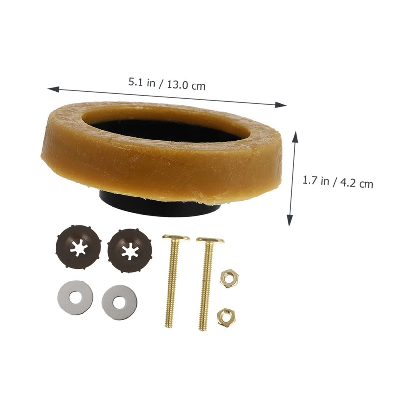 COHEALI 1 Set Toilet Wax Ring and Bolt Durable Toilet