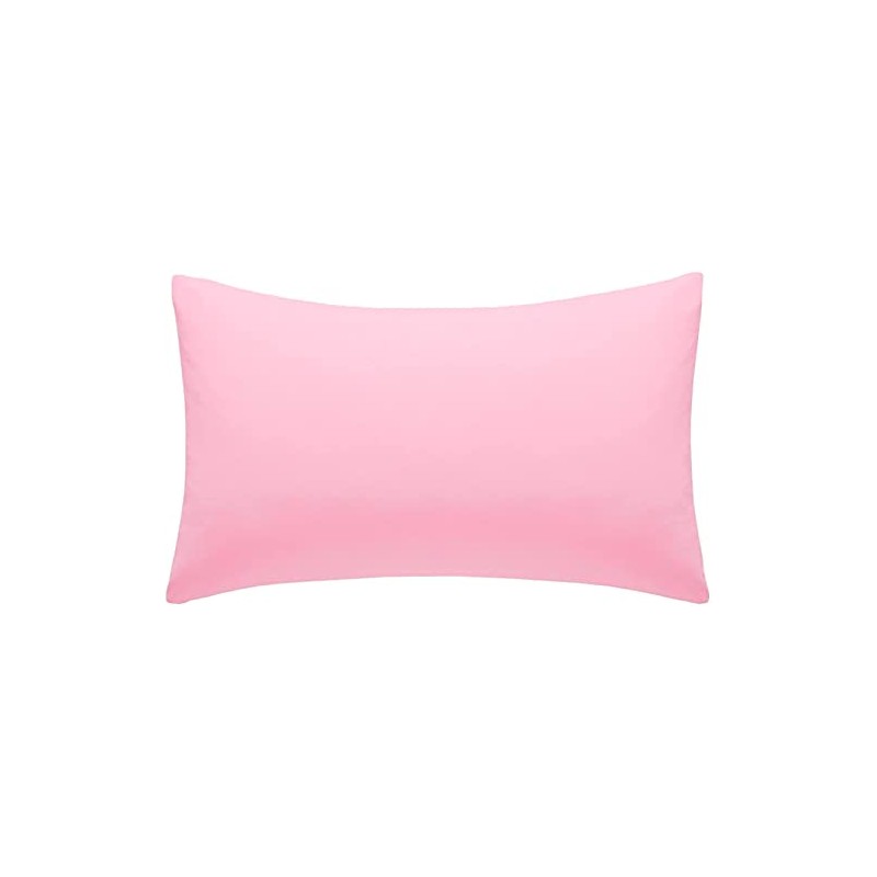 Cotton Connection luxury pollyCotton plain pillow case (Pink)