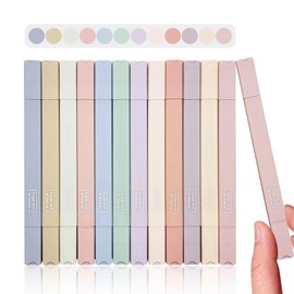 konket 12Pcs Bible Highlighters, Assorted Colors Pens No Bleed, Pastel highlighters Quick Dry, Aesthetic Cute Markers, for Bible Journaling Accessories School Supplies and Office (Macaron)