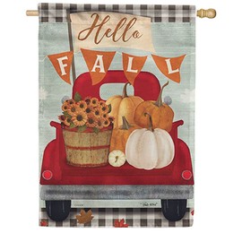 Carson 52122 Large Garden Flag, Hello Fall