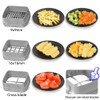 KEOUKE Salad Spinner and Vegetable Chopper Set with 3 Blades,