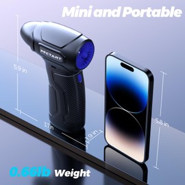 Compressed Air Duster - 200000RPM Super Power Turbo Fan with Brushless Motor, Jet Blower, Electric Air Duster for Keyboard, PC, Car, Home Cleaning Kits Blue