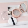 Feilguee 1PCS Portable Powder Compact Case Leak-free Reusable Plastic Powder