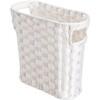 Wicker Waste Basket with Built-in Handles, Multifunctional Mini Basket for
