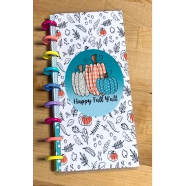 Handmade Happy Fall Y'all Pumpkins Autumn Cover Set 4 use w Half Sheet NB Happy Planner-