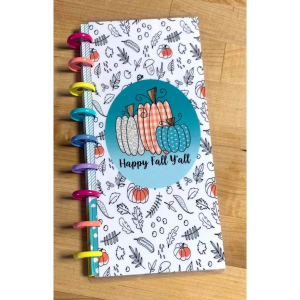 Handmade Happy Fall Y'all Pumpkins Autumn Cover Set 4 use