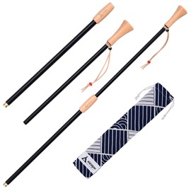 Vicopo V2 Fire Blowing Rod, Assembly Type, 26.0 inches (66 cm), Natural Wood Bellows, Fire Blaster, Aluminum, Bonfires, Camping, Barbecues, Account Storage Bag Included, Natural