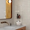 Aquiver Acrylic Standing Shower Caddy - 3 Tier Shower Organizer
