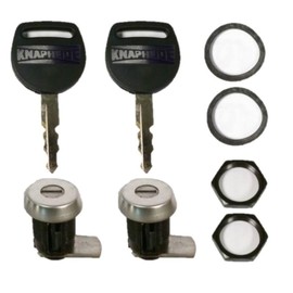 Knapheide 26101139, Set of (2) Replacement Lock & Key Kit for Slam Latches, Key Code 0007