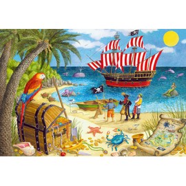 Ravensburger Pirates and Mermaids 2 x 24 Piece Jigsaw Puzzle Set for Kids - 05676 - Every Piece is Unique, Pieces Fit Together Perfectly