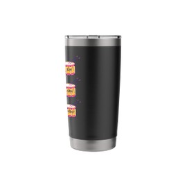 Cute Drummer Funny Jewish Skibidi Purim Gen Alpha Brain Rot Stainless Steel Insulated Tumbler