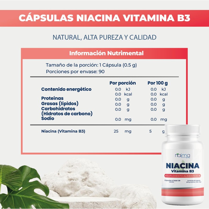 NAIMA Glutamina 500 mg | Suplemento de 100 Cápsulas |